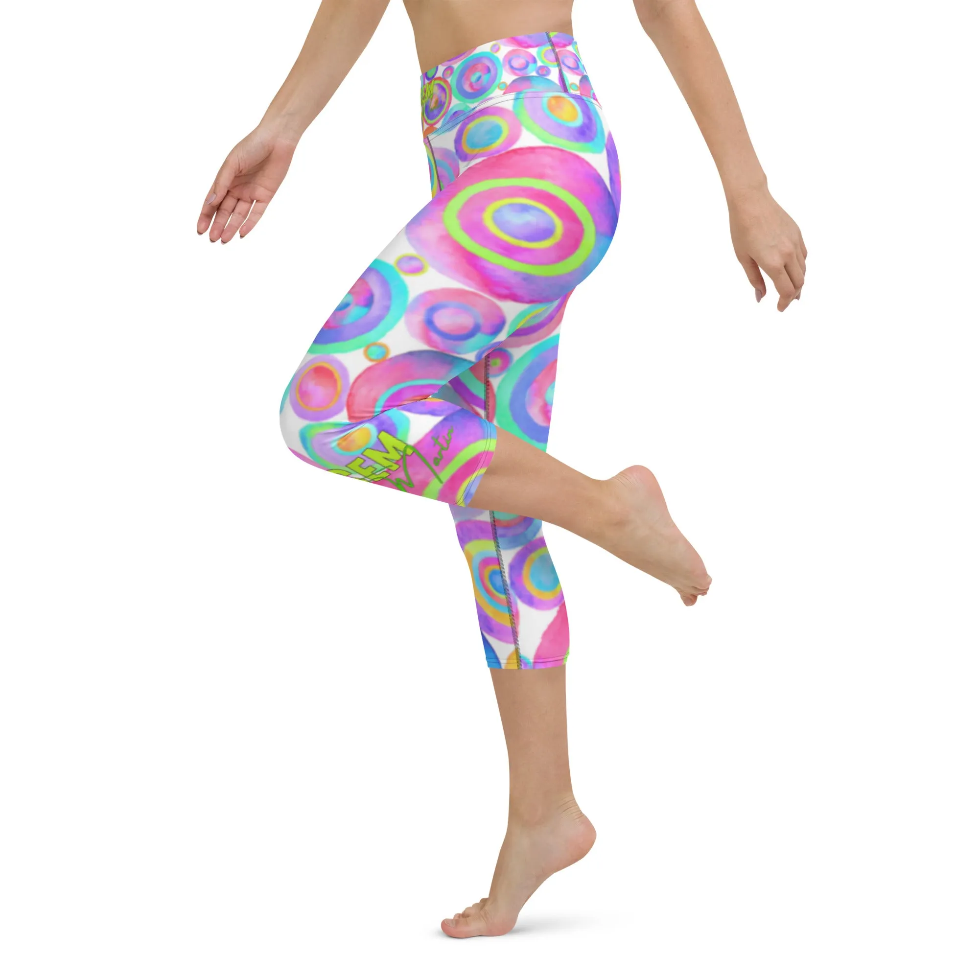 ESEM (calm print) - Yoga Capri Leggings