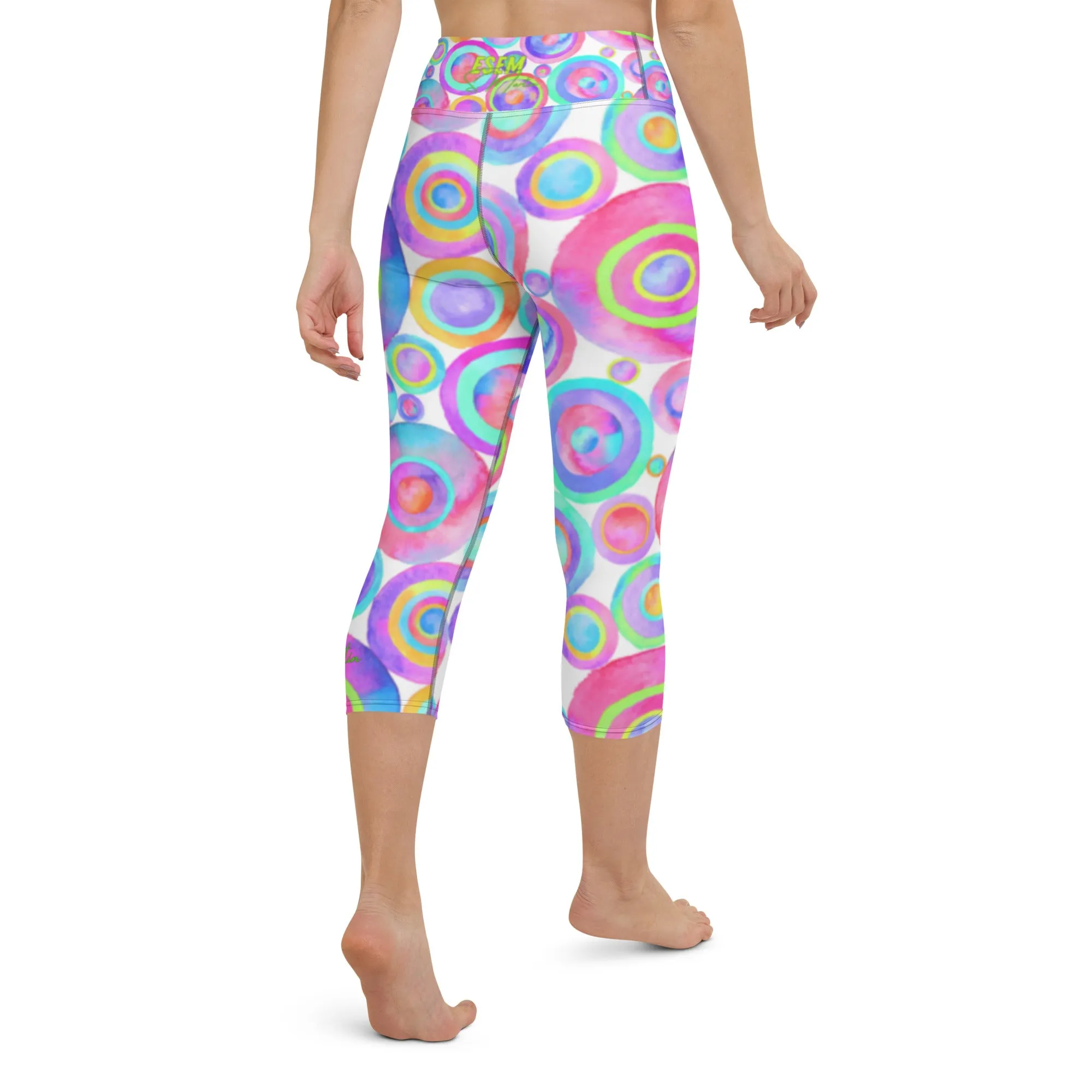 ESEM (calm print) - Yoga Capri Leggings