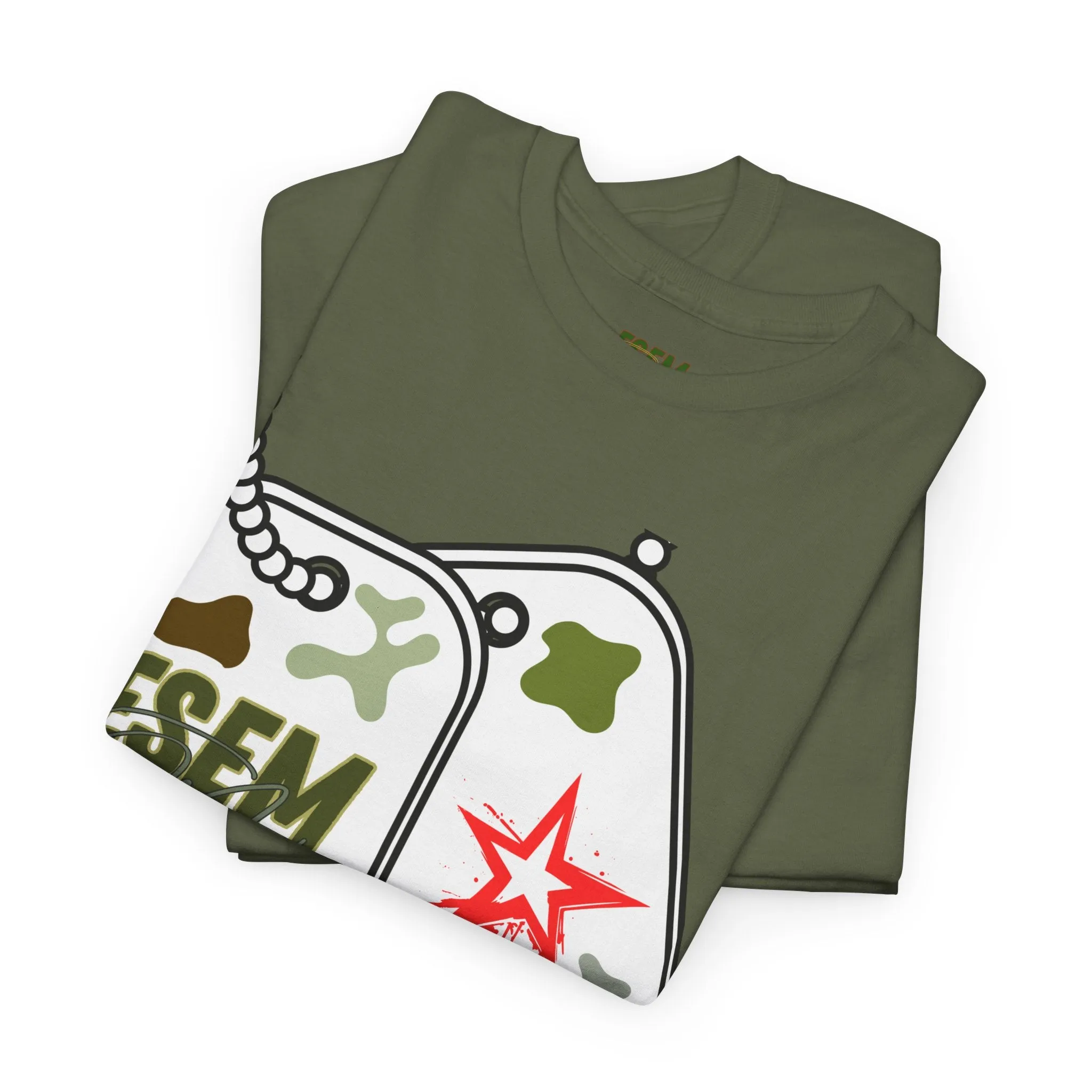 ESEM S.Martin Military Tag - Inspirational Unisex Heavy Cotton Tee