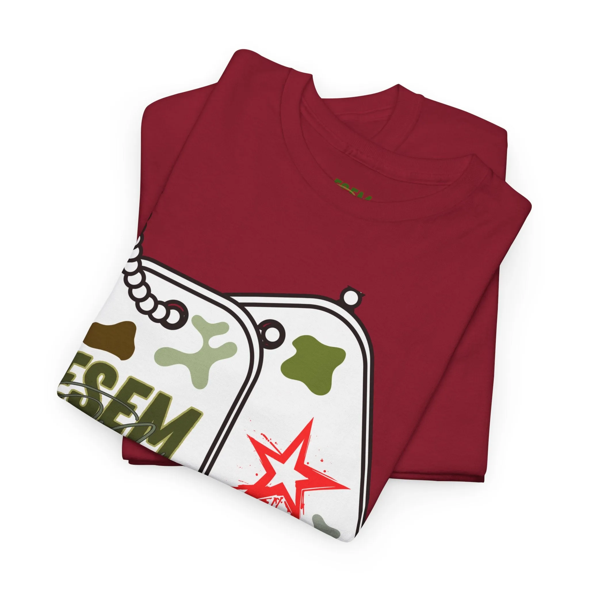 ESEM S.Martin Military Tag - Inspirational Unisex Heavy Cotton Tee