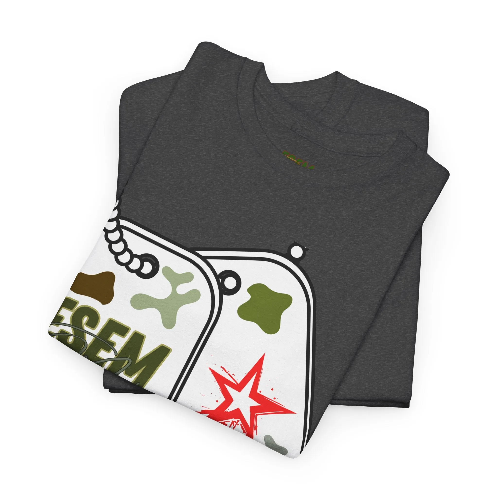 ESEM S.Martin Military Tag - Inspirational Unisex Heavy Cotton Tee