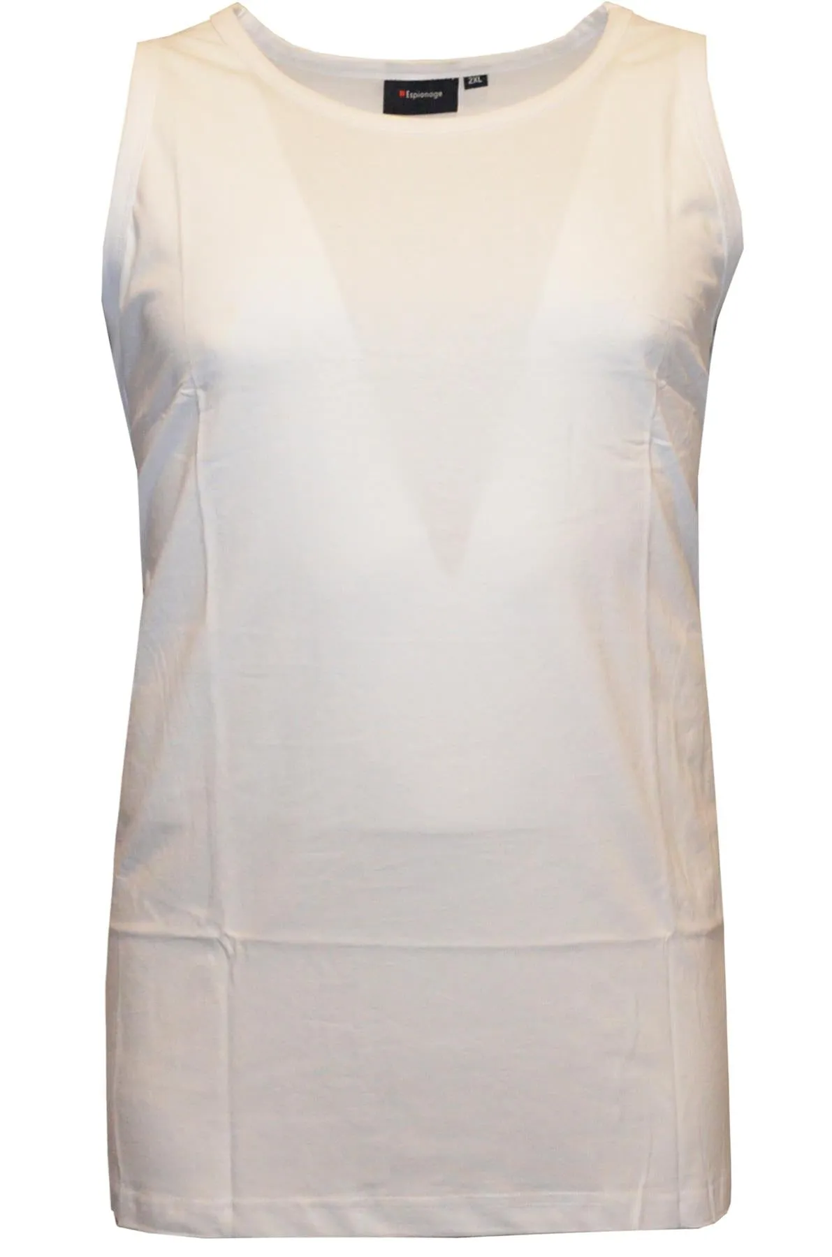 Espionage Men's Long Length Combed Cotton Single Pack Vest 2XL-8X  10 Colours