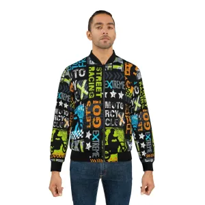 Extreme Biker Sports Men's Bomber Jacket, Windbreaker Motorcycle Jacket, Fashion Outdoor Jackets, Trucker Jackets