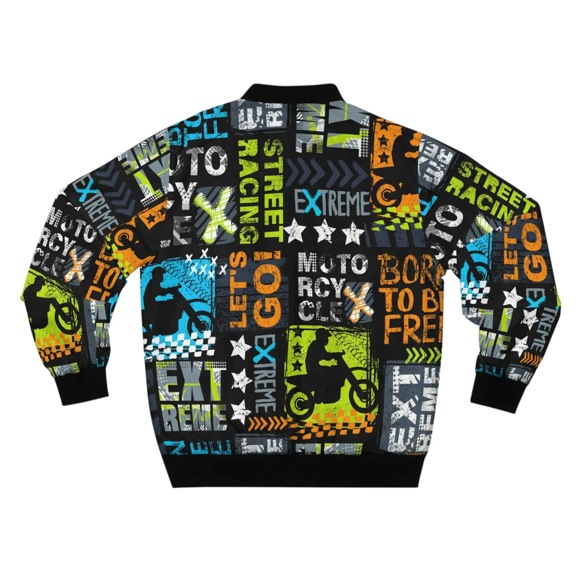 Extreme Biker Sports Men's Bomber Jacket, Windbreaker Motorcycle Jacket, Fashion Outdoor Jackets, Trucker Jackets