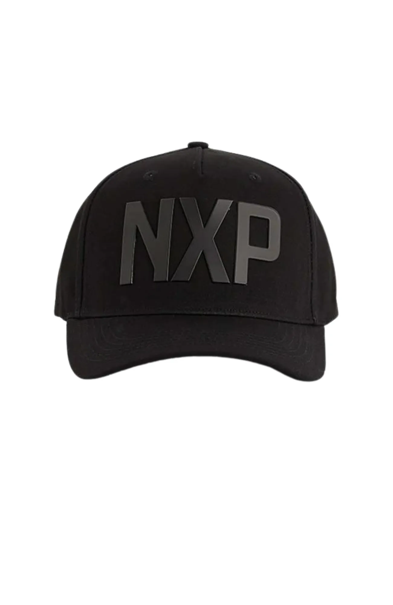 Facade 5 Panel Curved Peak Cap Jet Black
