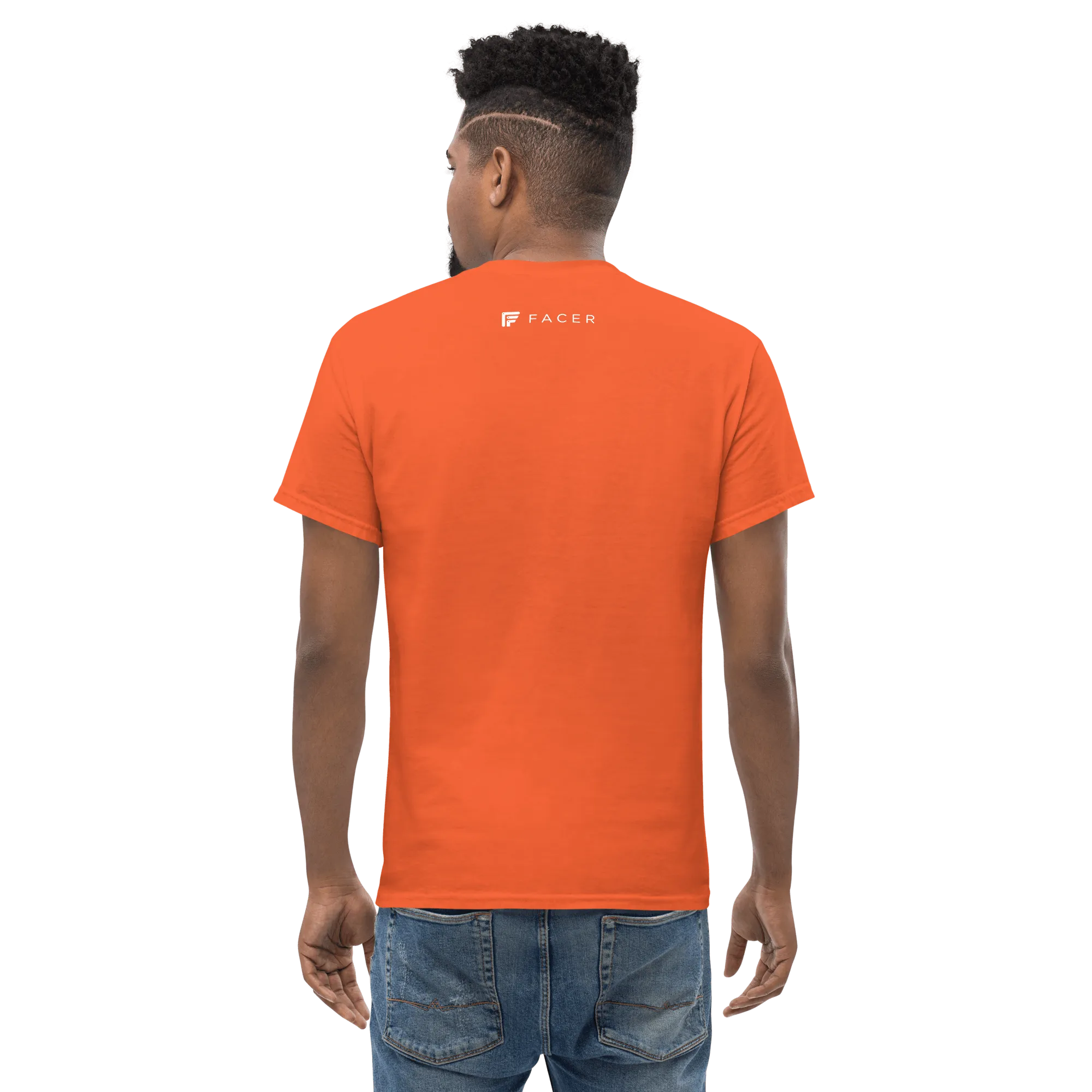 Facer classic T-shirt for men - White logo