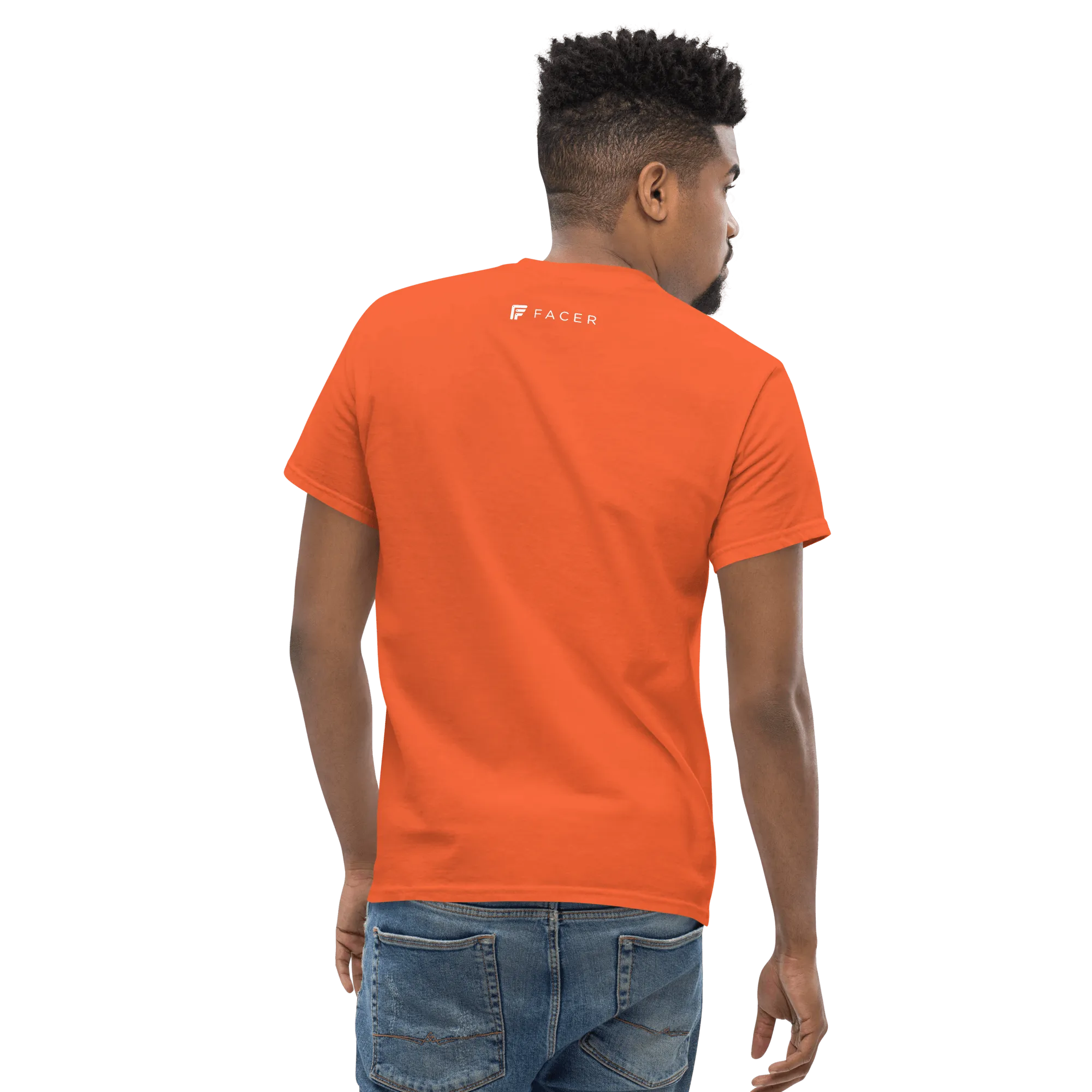 Facer classic T-shirt for men - White logo
