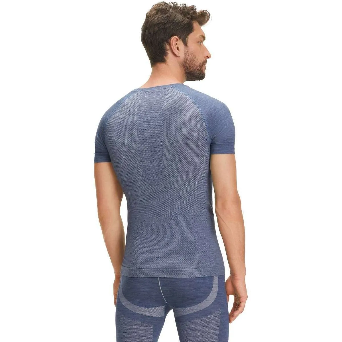 Falke Wool Tech Light Short Sleeve Sports T-Shirt - Captain Blue