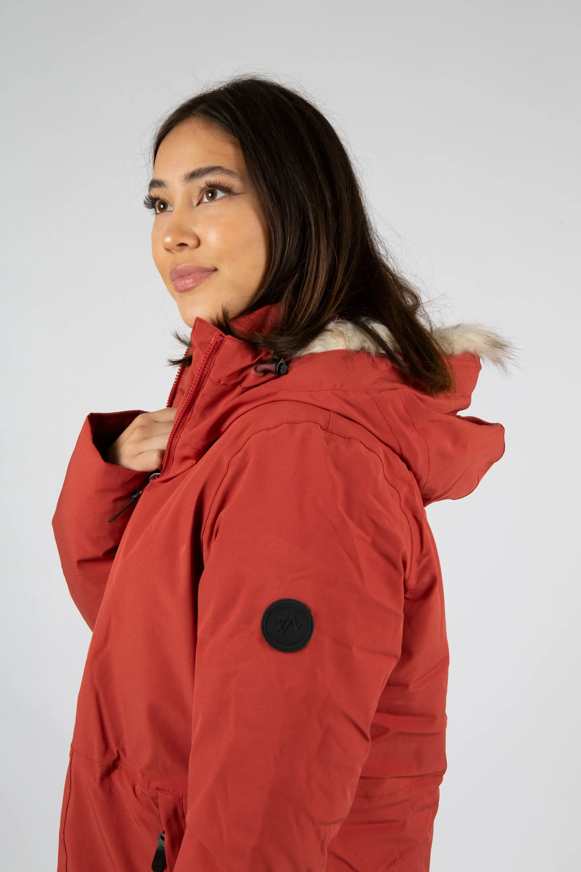 Finse Parkas - Mørk Rust