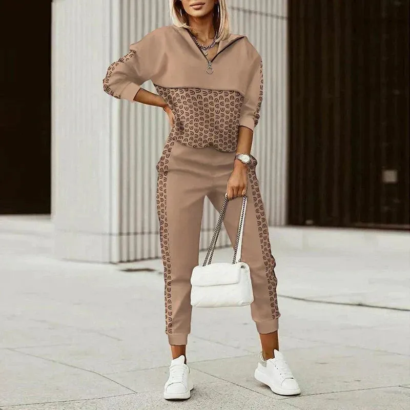 Fleur | Checkered outdoor clothing set for women