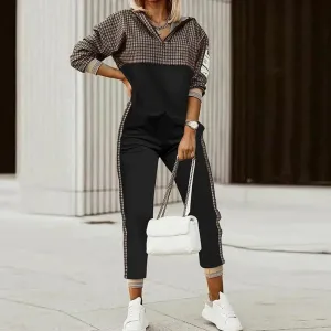 Fleur | Checkered outdoor clothing set for women