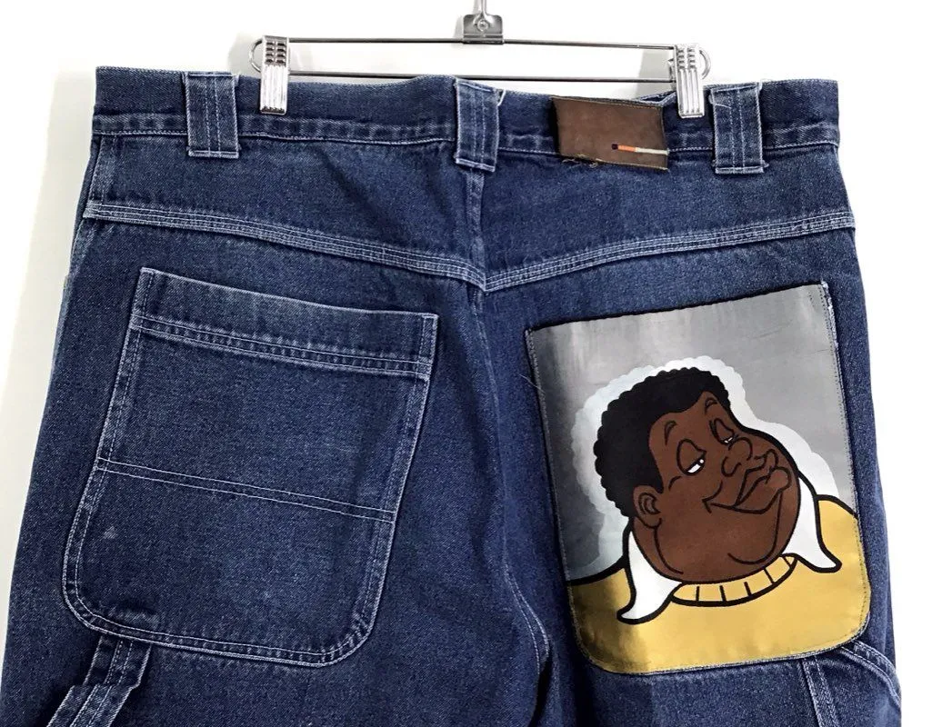 Fubu Men's Blue Denim Bermuda Shorts - Size 40X14