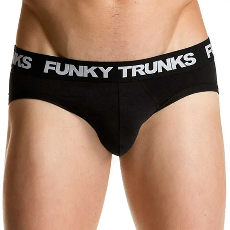 Funky Trunks - Black Attack - Mens Underwear Briefs