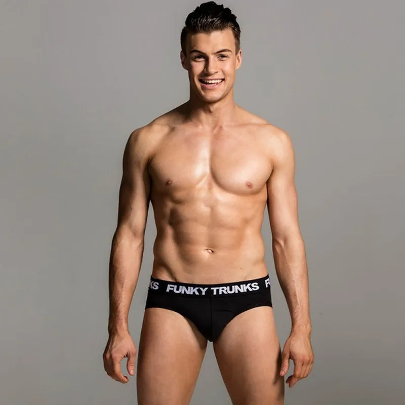 Funky Trunks - Black Attack - Mens Underwear Briefs