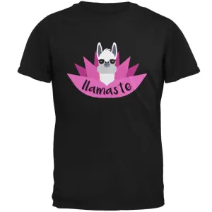 Funny Llamaste Yoga Llama Namaste Mens T Shirt