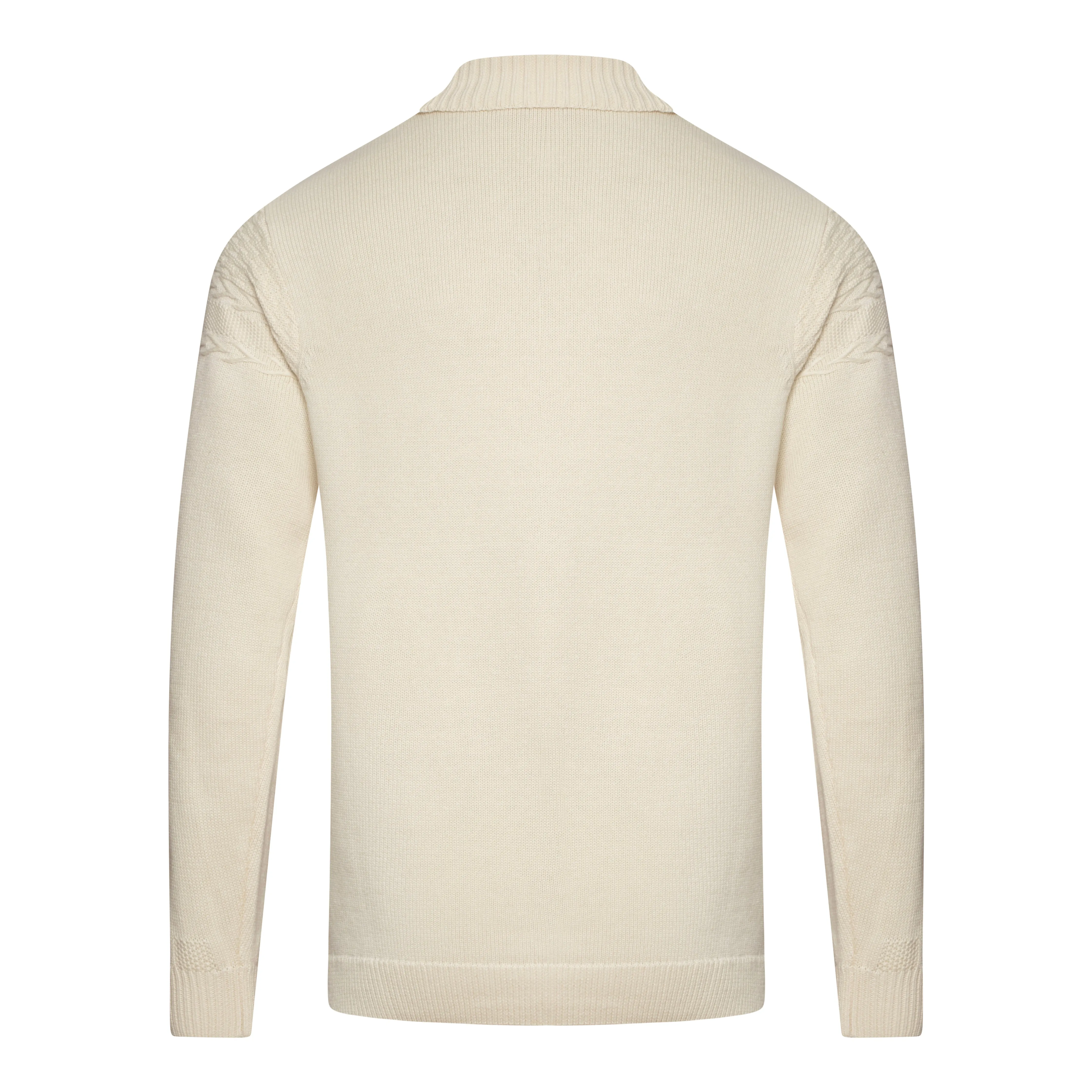 Gabicci Vintage Emilio Knit Roll Neck Cream