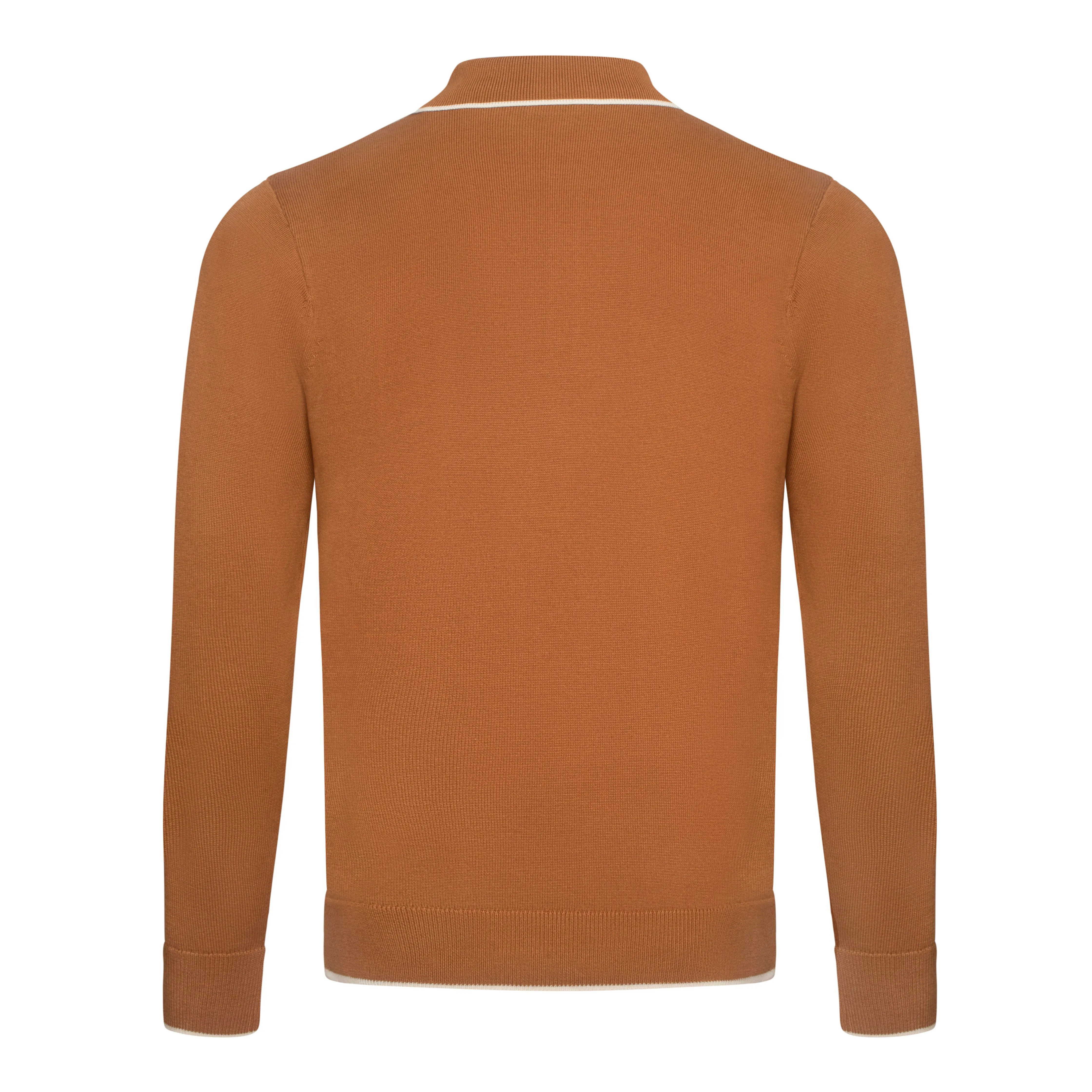 Gabicci Vintage Lineker Knit Polo Brown