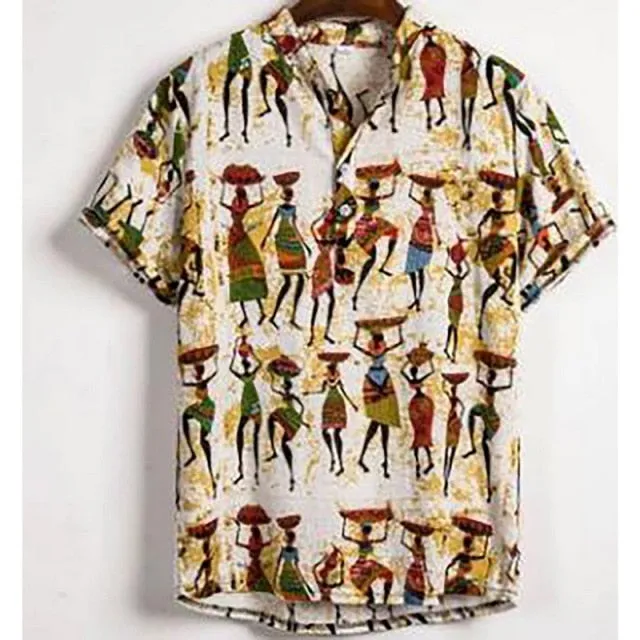 GbolsosMoneRffi Kimono Style Mens Shirt 2021 Janpanese Style Print Loose Harajuku Shirts Women Men Couple Kimonos Yukata Tops Summer