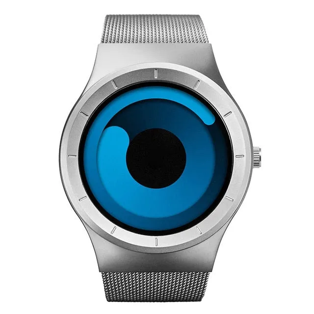 GEEKTHINK Quartz Watches Men Top Luxury Brand Casual Stainless steel Mesh Band Unisex Watch Clock Male female Gentleman gift