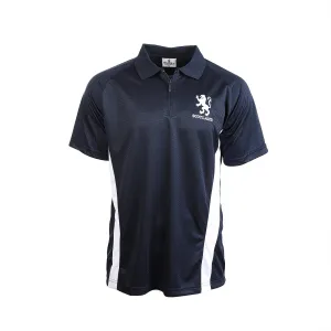 Gents Lion Zip Scotland Polo Shirt