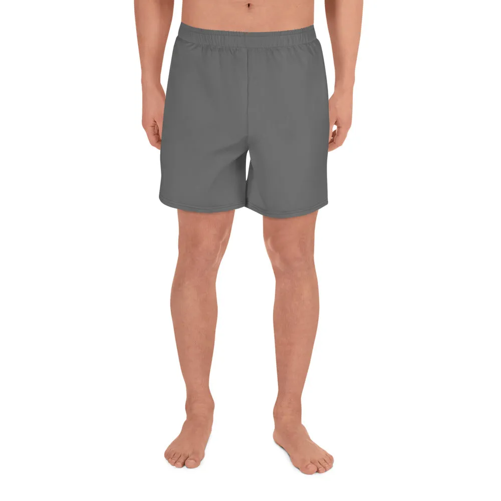 GG - Men's Athletic Long Shorts - Grey