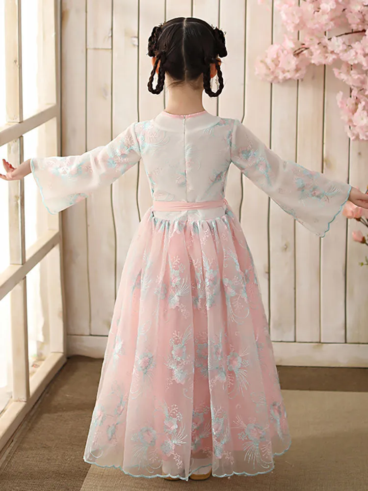 Girls' Ancient Costume Tang Dress Autumn/Winter Oriental Style Tang Suit