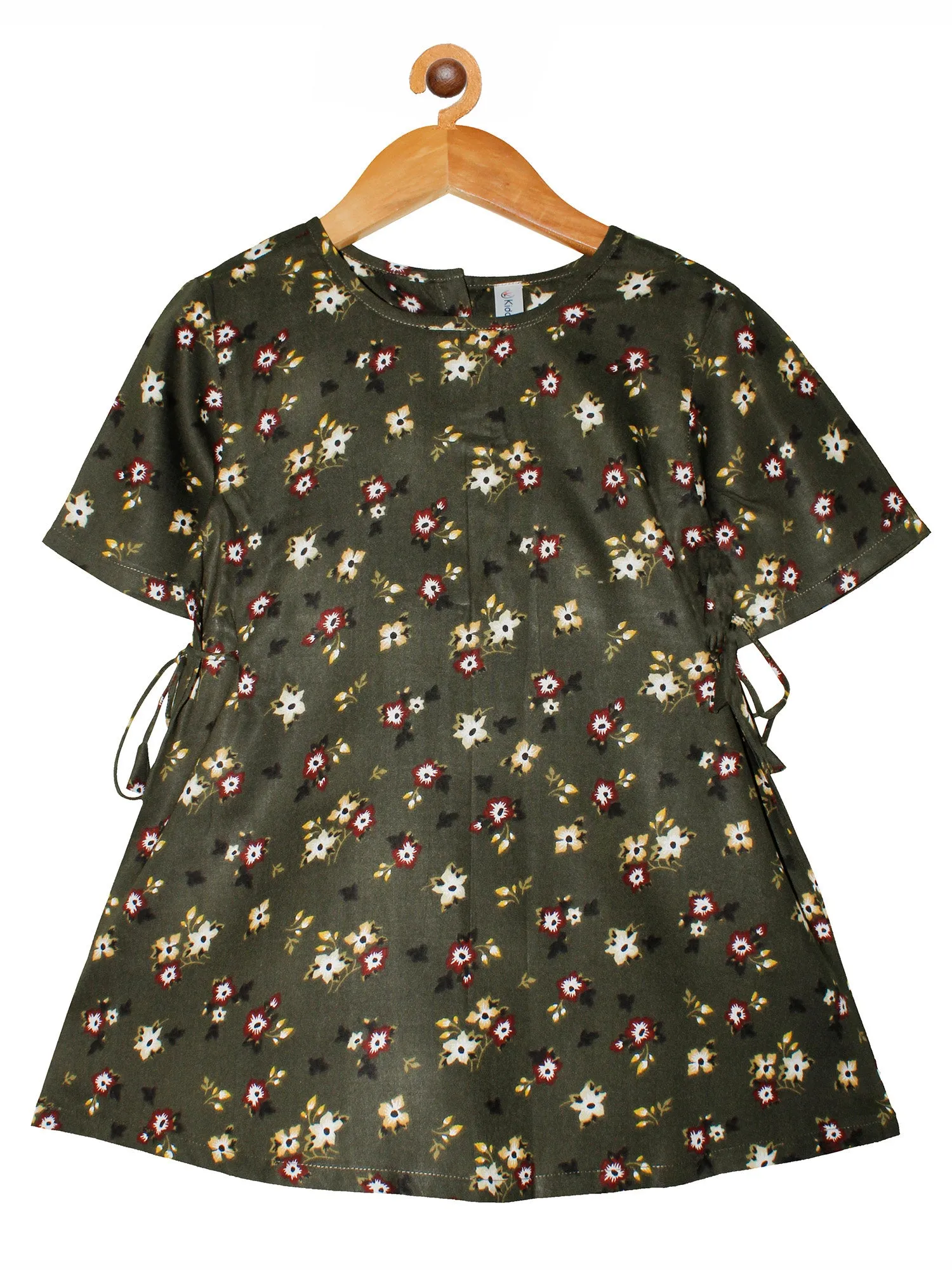 Girls Cotton Kurta with Dhoti - Set