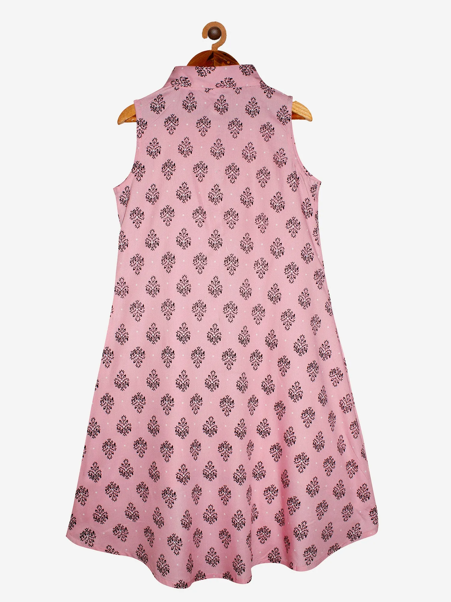 Girls Sleeveless A-Line Kurta