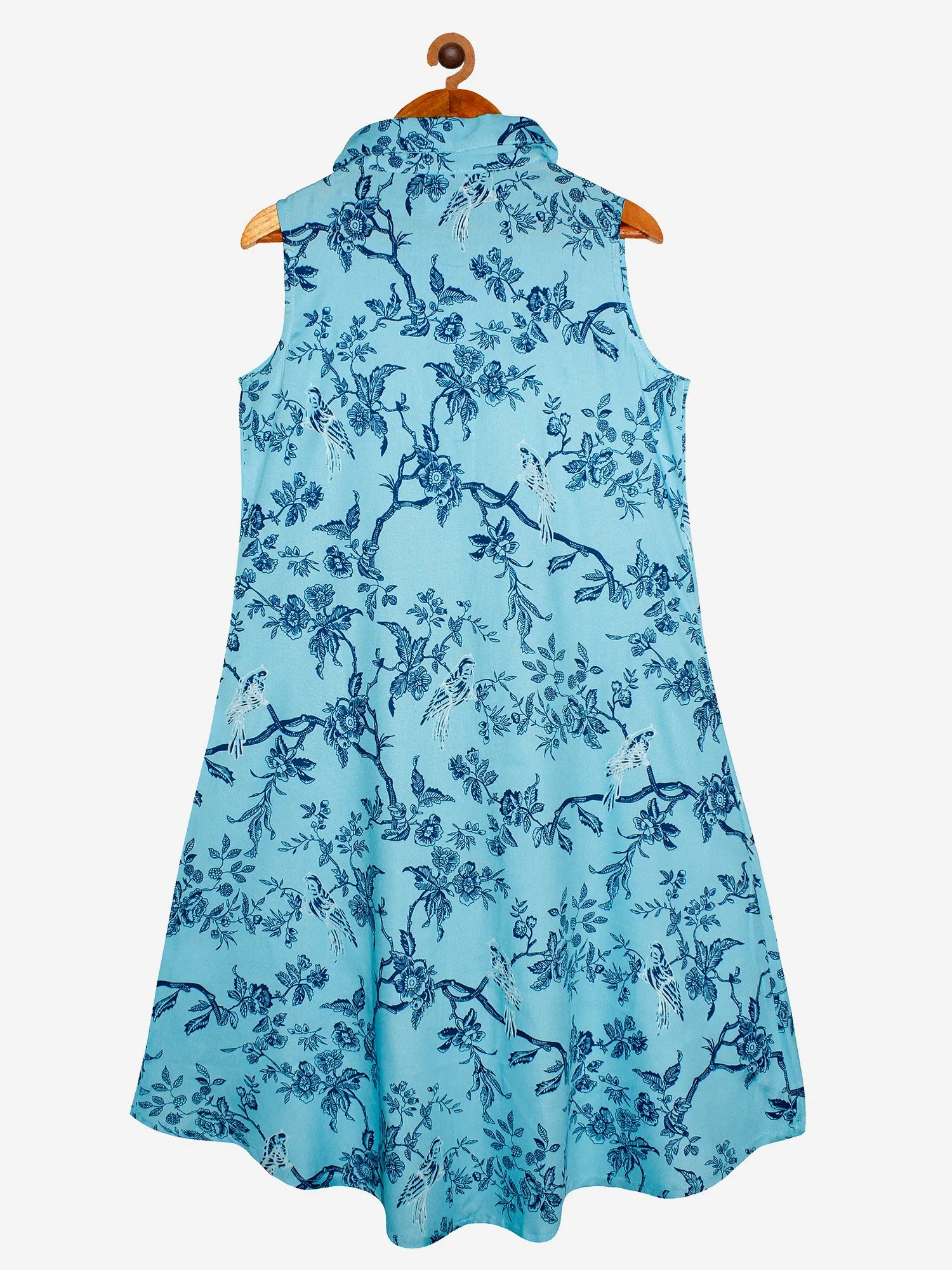 Girls Sleeveless A-Line Kurta