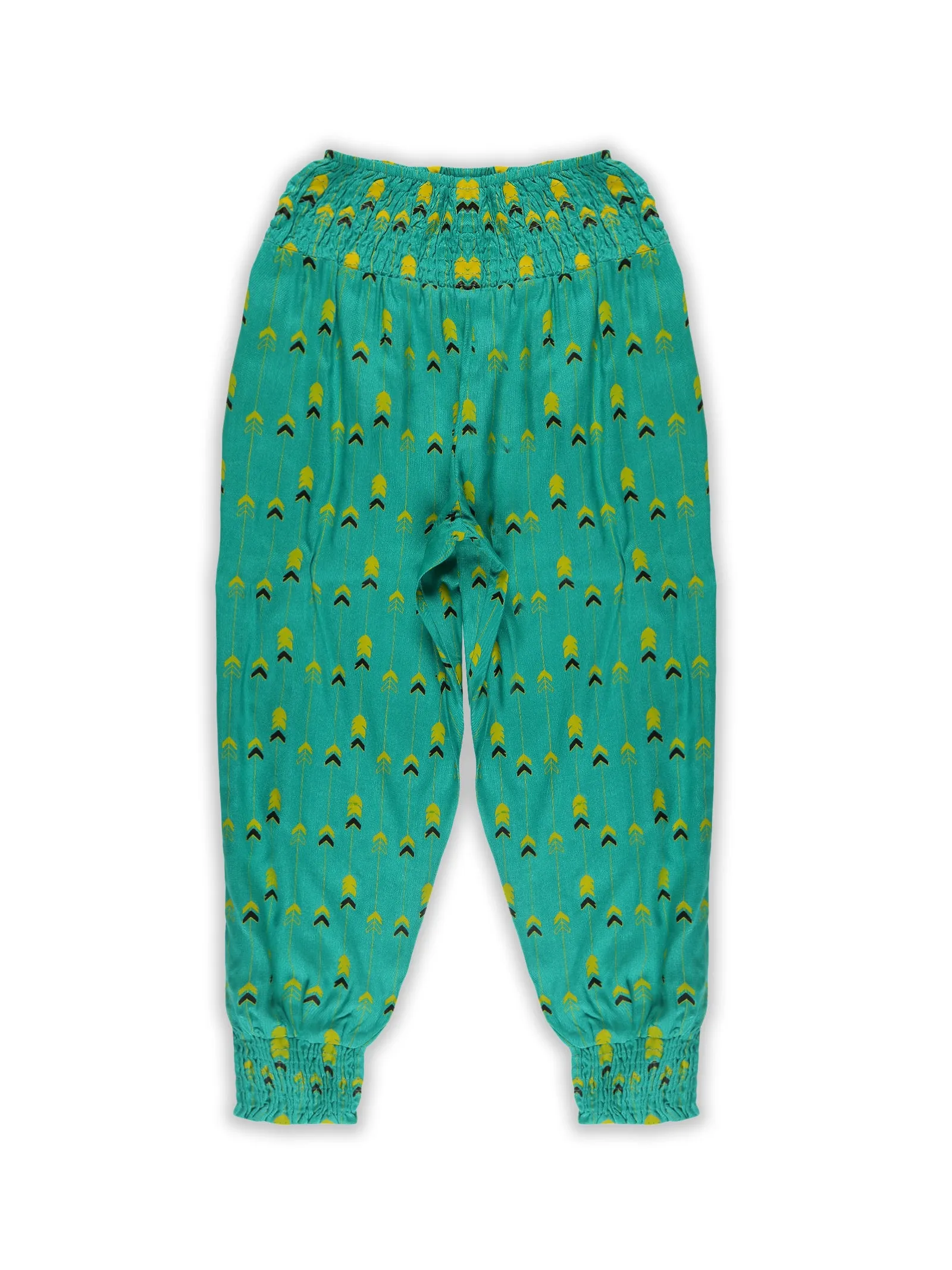 Girls Smocking Harem Pant