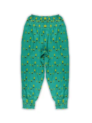 Girls Smocking Harem Pant