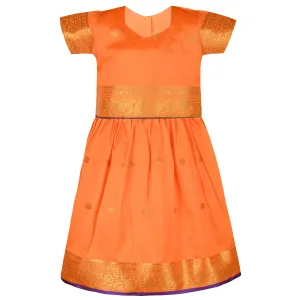 Girls Woven Design Skirt Ethnic Set