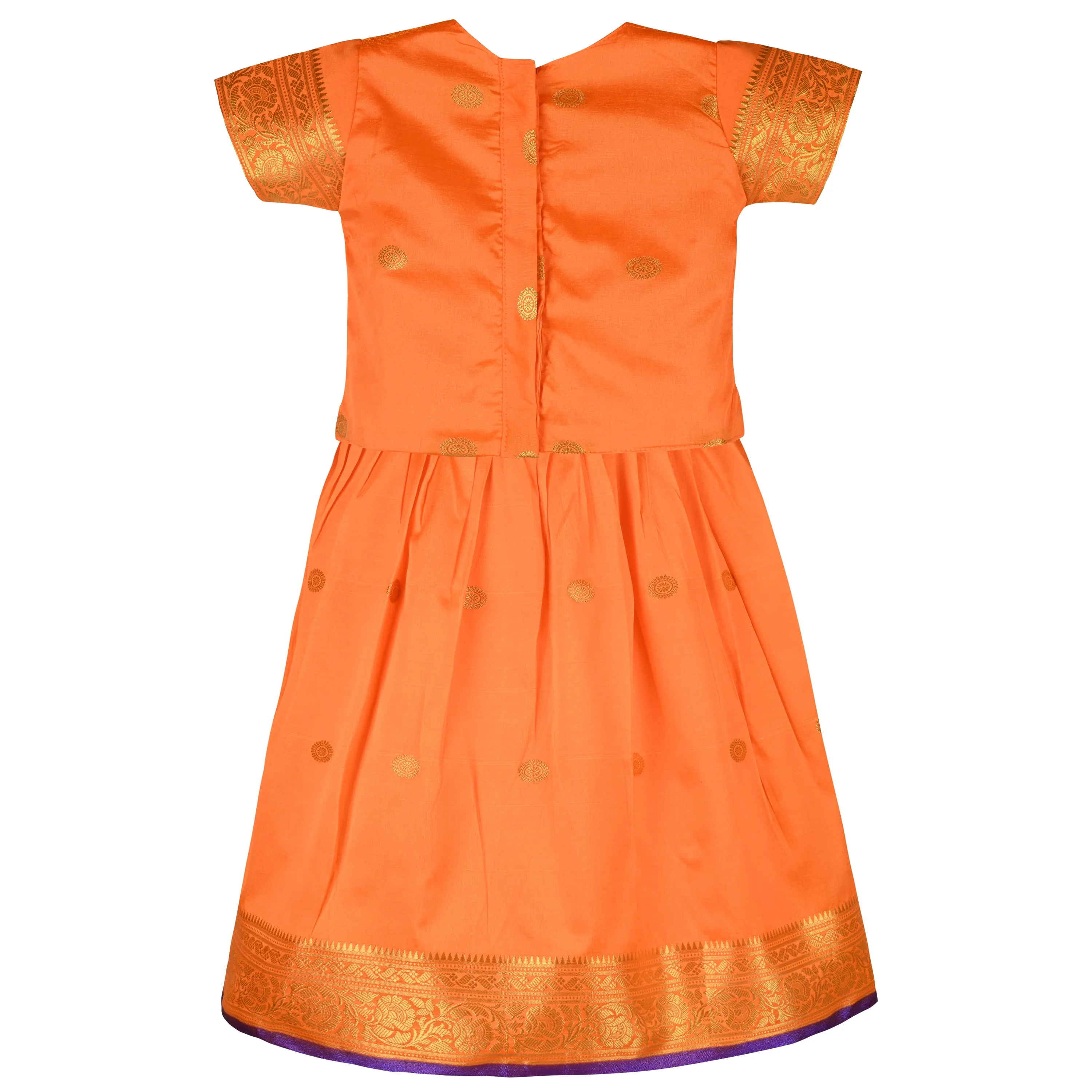 Girls Woven Design Skirt Ethnic Set