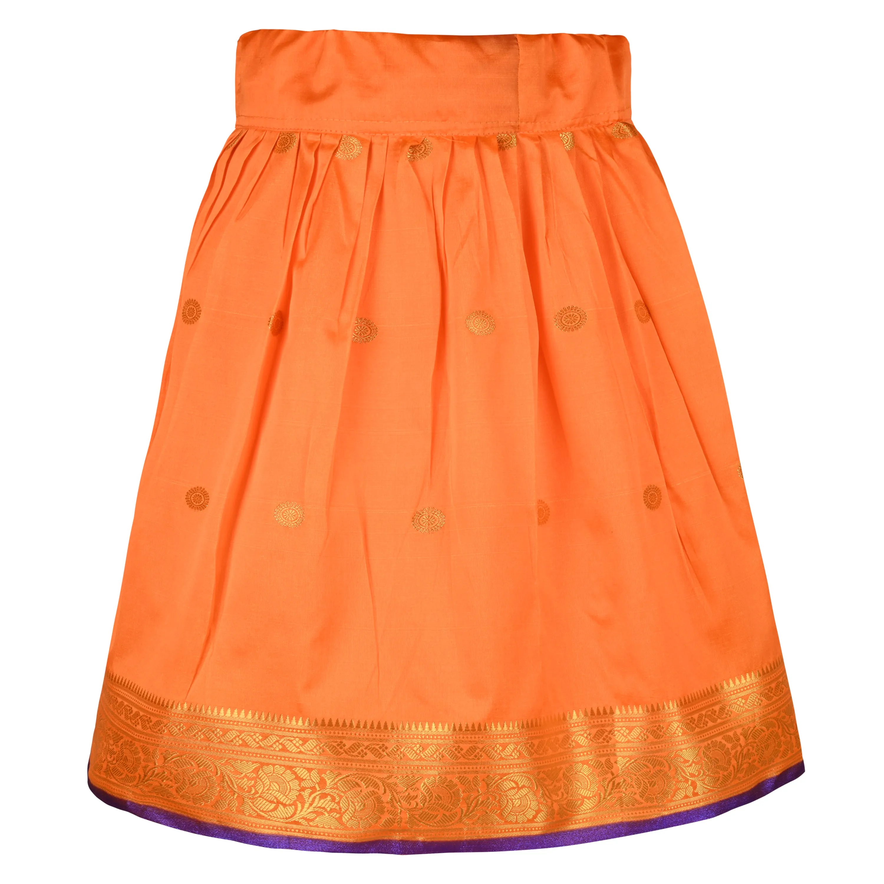 Girls Woven Design Skirt Ethnic Set