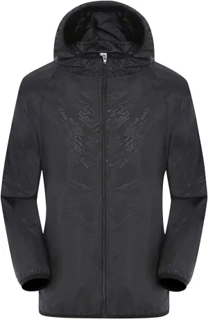 GOKKILRW Womens Packable Rain Jacket Lightweight Waterproof Hooded Raincoat Outdoor Cycling Bike Camp Jacket Windbreaker