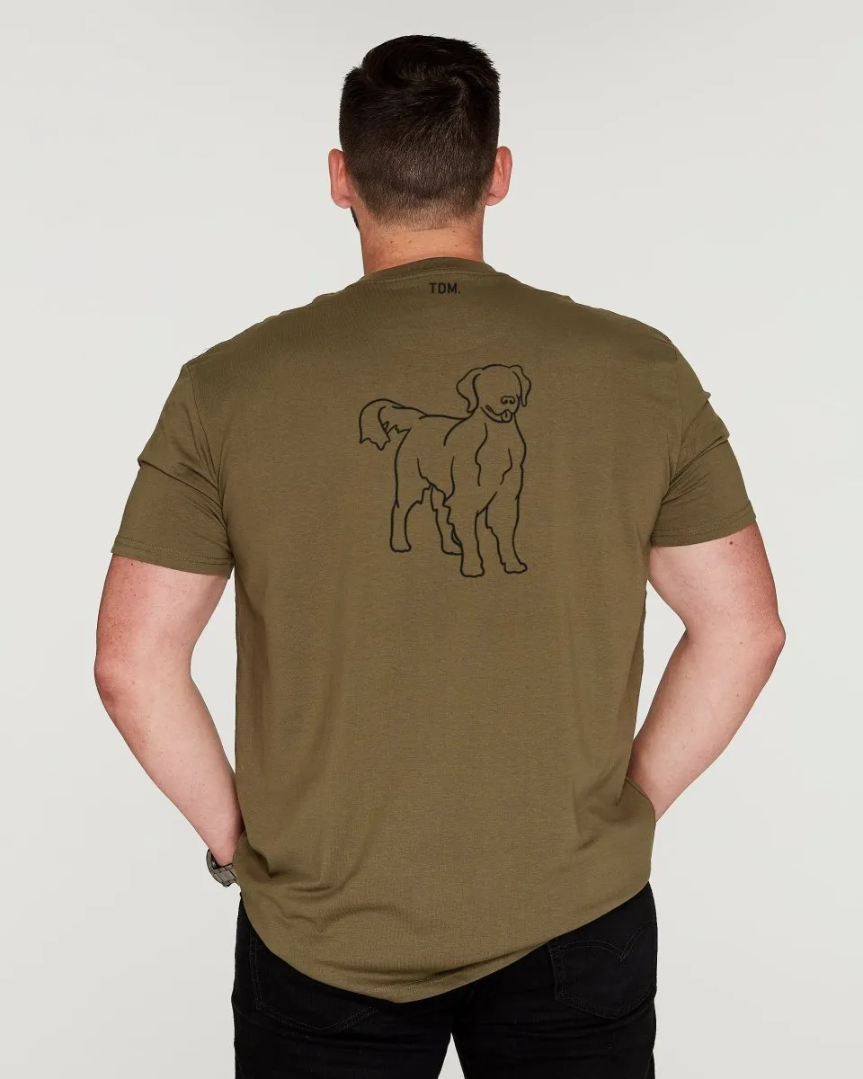 Golden Retriever Dad Illustration: T-Shirt