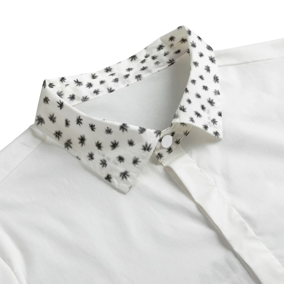Good Vibes Men's Lapel Collar Shirt
