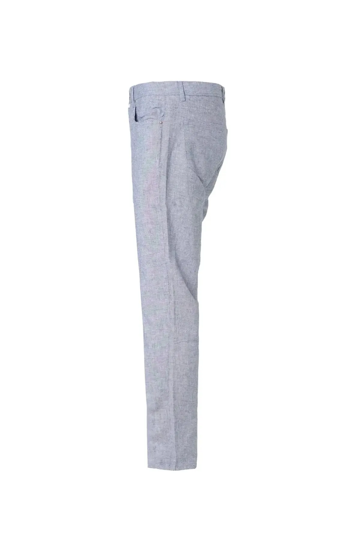 Gray Linen Leon Men's Trousers