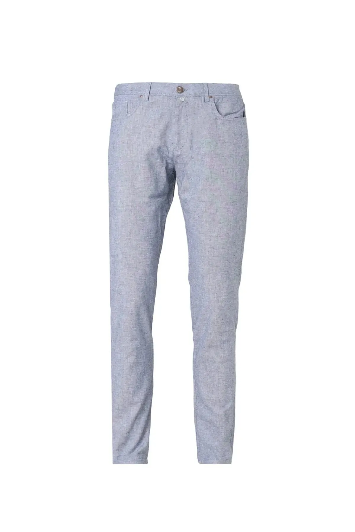Gray Linen Leon Men's Trousers