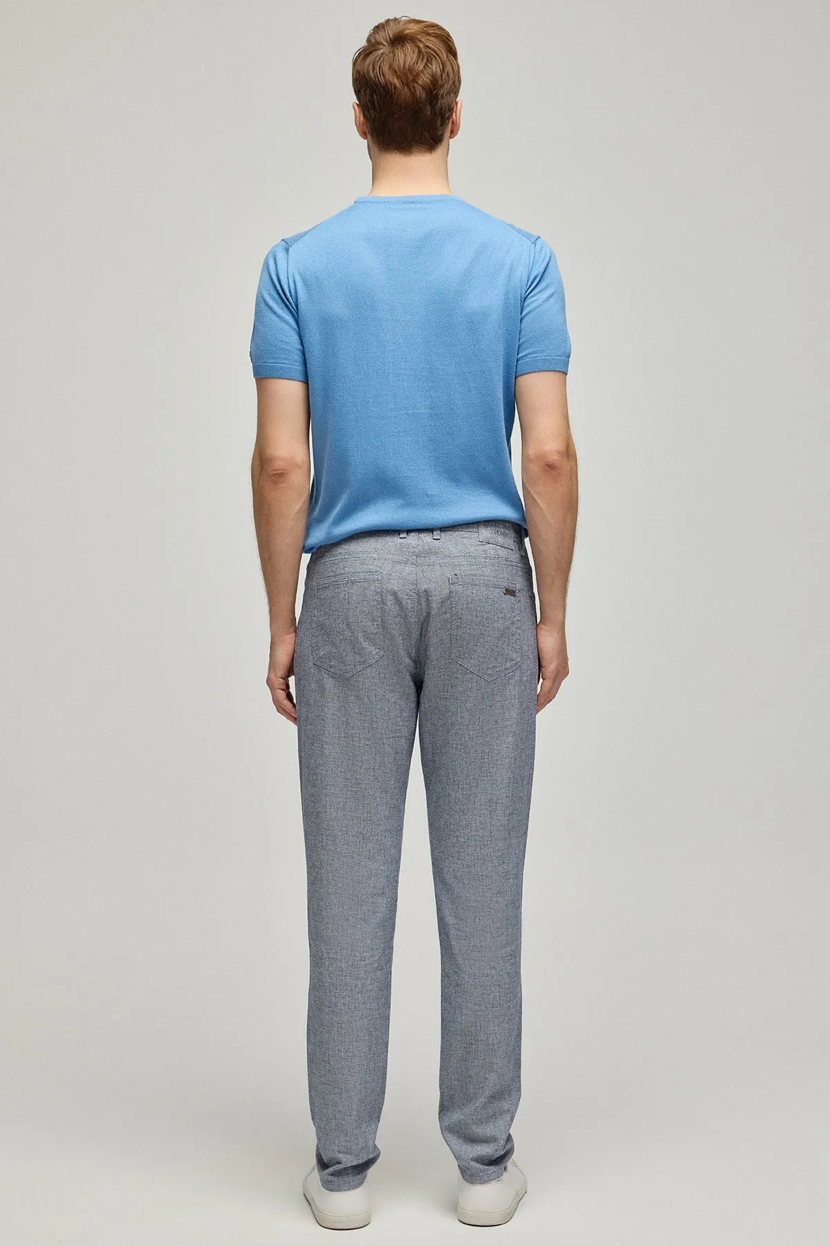 Gray Linen Leon Men's Trousers