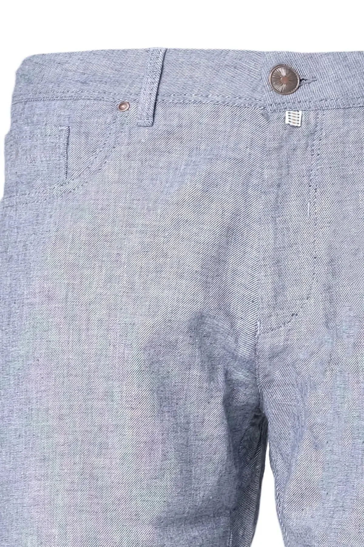 Gray Linen Leon Men's Trousers