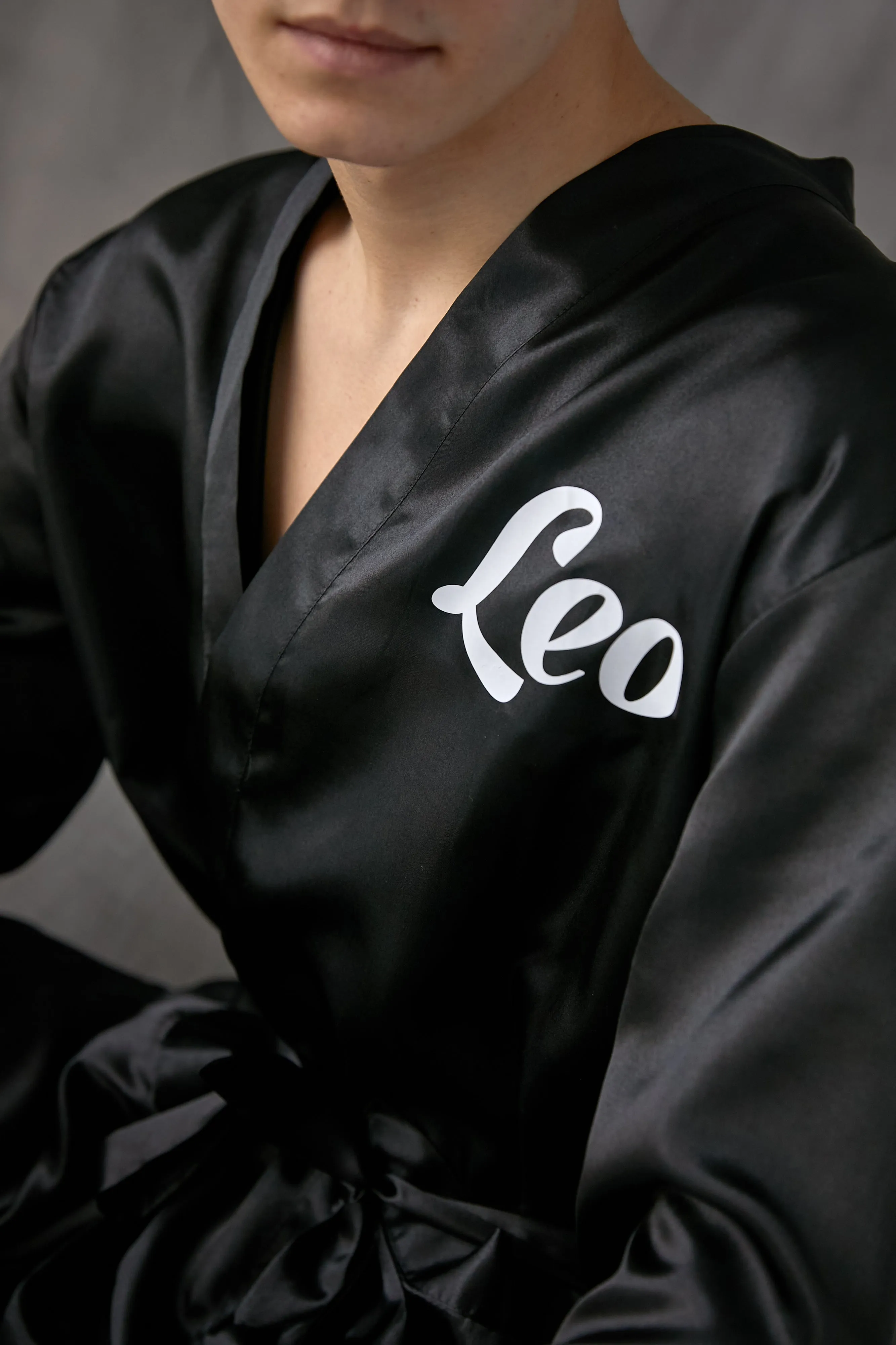 Groomsmen Satin Robes- Script Vinyl