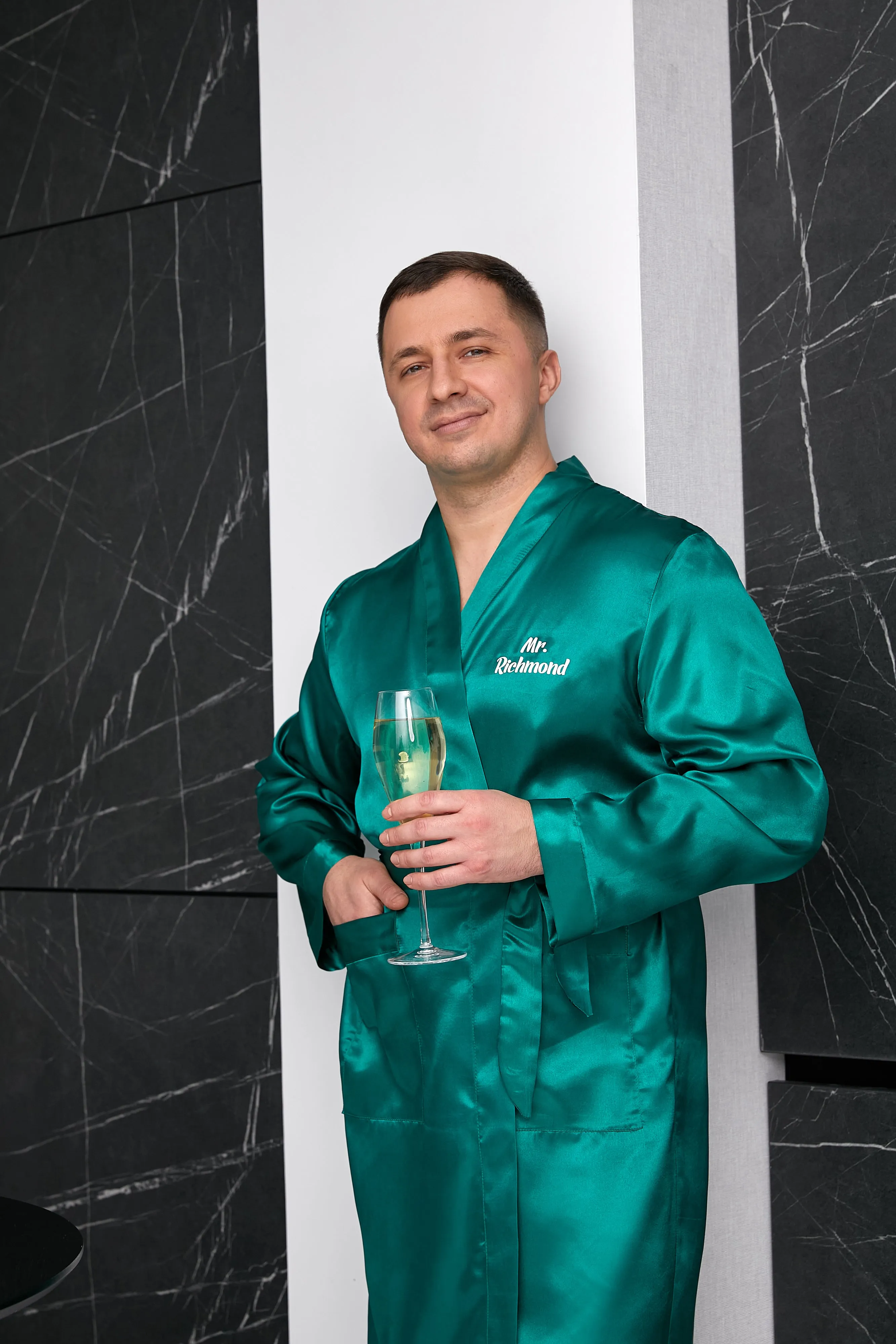 Groomsmen Satin Robes- Script Vinyl