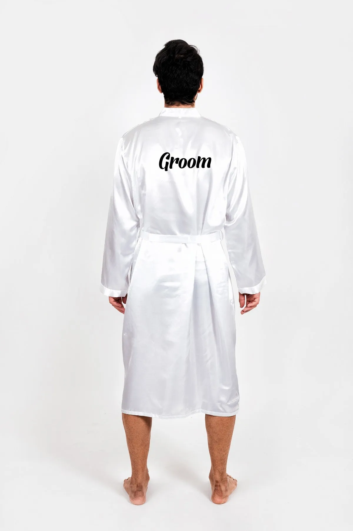 Groomsmen Satin Robes- Script Vinyl