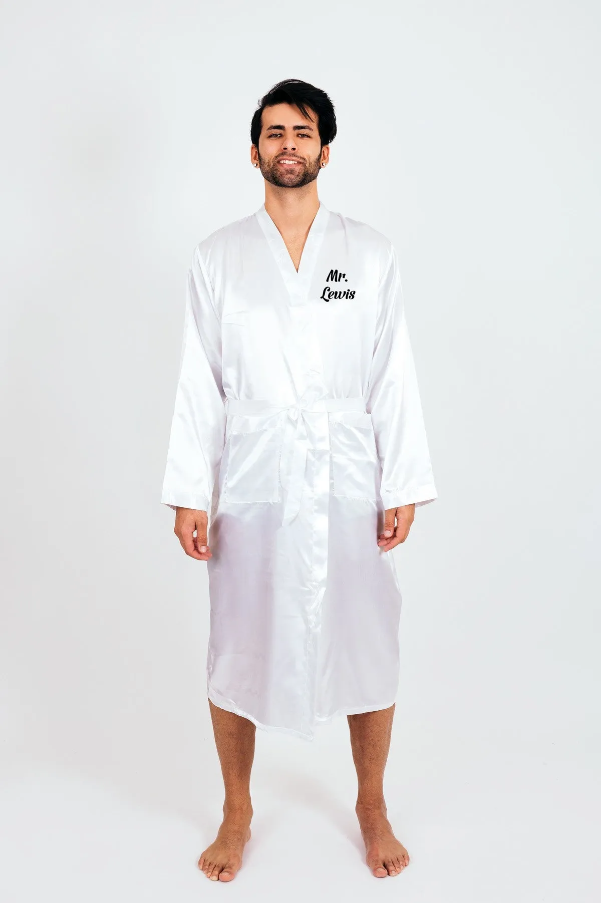 Groomsmen Satin Robes- Script Vinyl