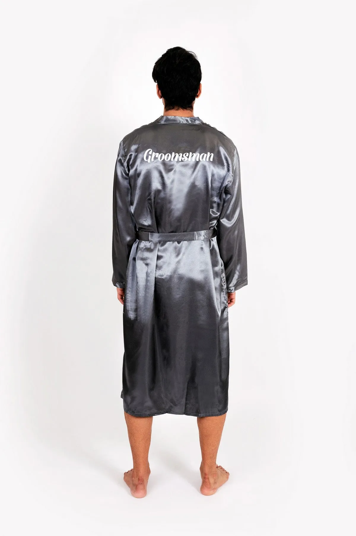 Groomsmen Satin Robes- Script Vinyl