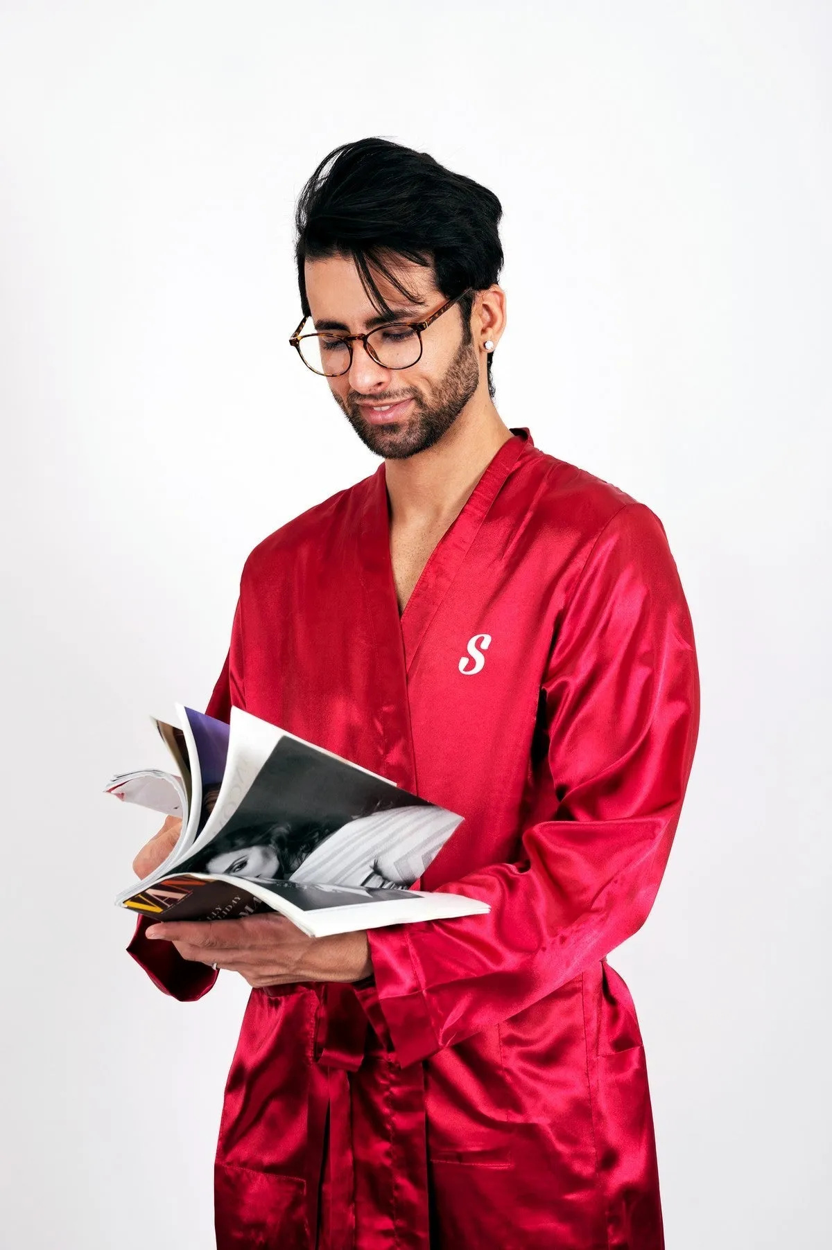 Groomsmen Satin Robes- Script Vinyl