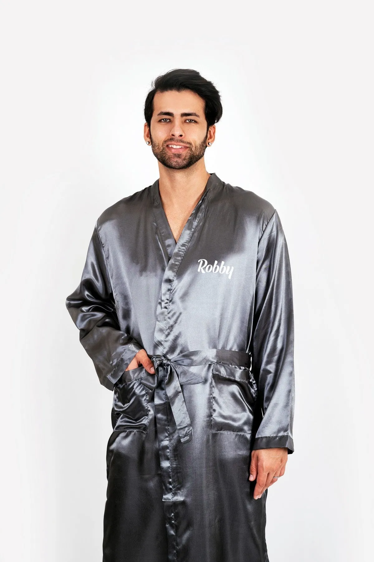 Groomsmen Satin Robes- Script Vinyl