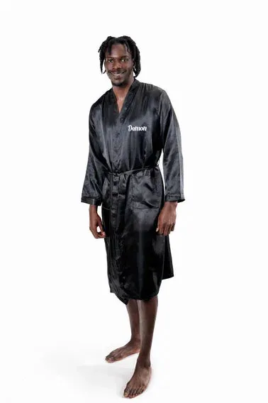 Groomsmen Satin Robes- Script Vinyl