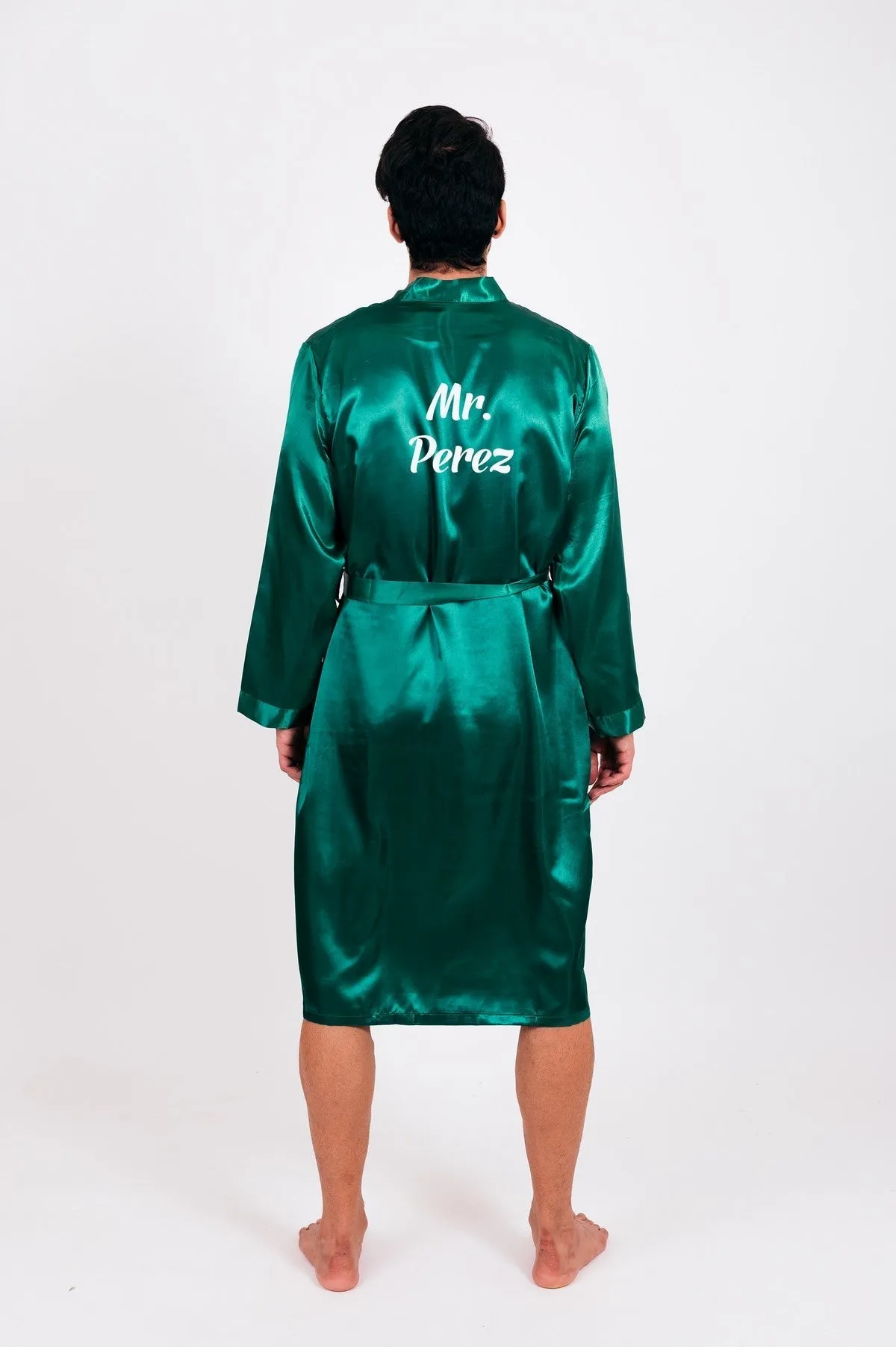 Groomsmen Satin Robes- Script Vinyl
